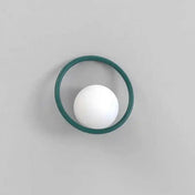 Applique murale LED ronde colorée en aluminium — vue 3