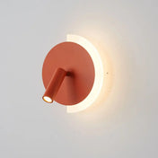 Applique murale LED ronde double en métal colorée IP65 — vue 1