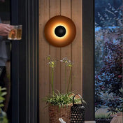 Applique murale LED ronde en métal beige 30 à 45 cm — vue 6
