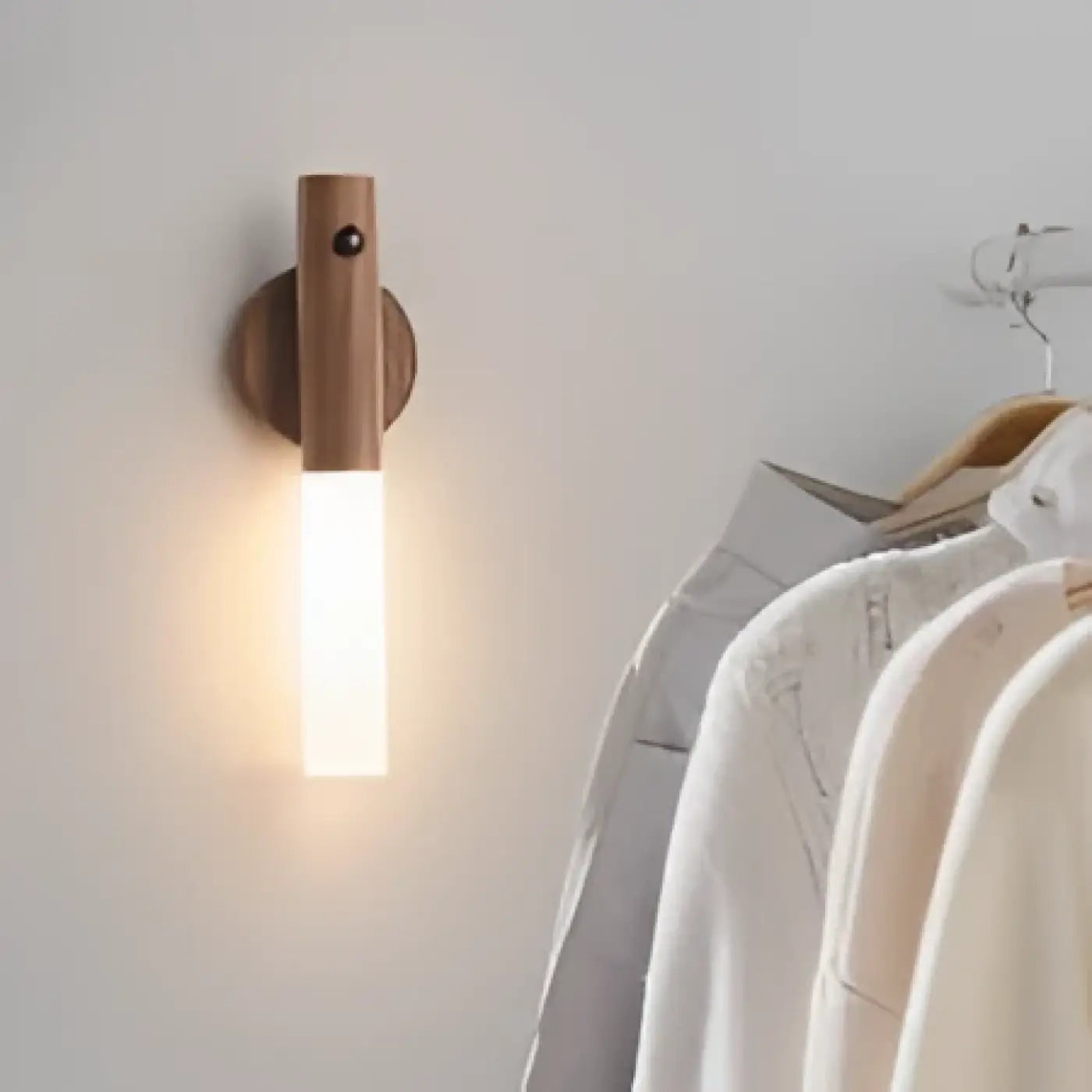 Applique murale LED scandinave beige et marron réglable — vue 2