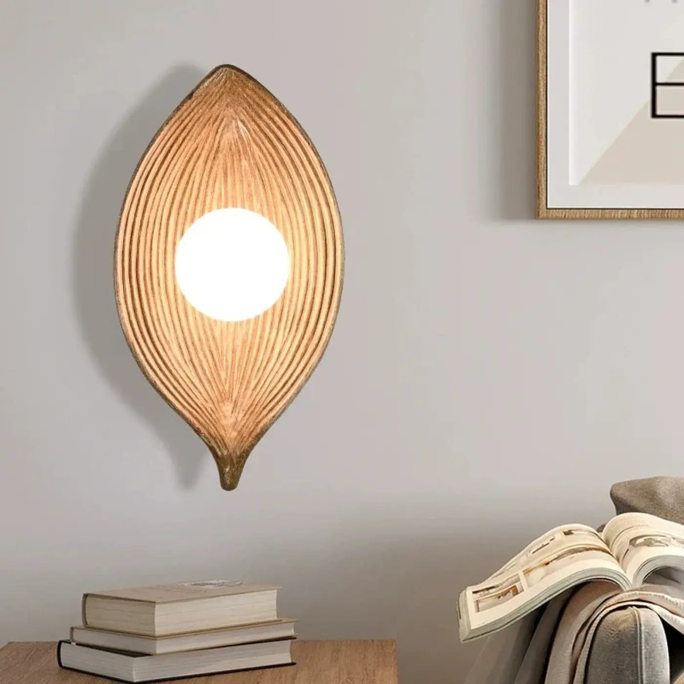 Applique murale LED scandinave en résine et verre IP65 — vue 3
