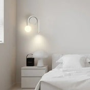 Applique murale LED scandinave métal blanc tête de lit — vue 6