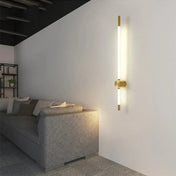 Applique murale LED tube long doré ou noir dimmable — vue 2