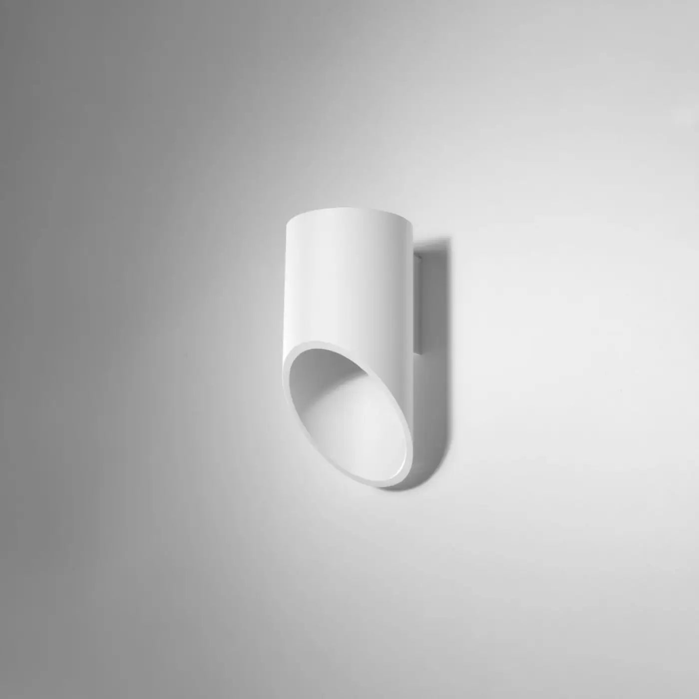 Applique murale LED tubulaire blanche aluminium — vue 2