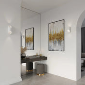 Applique murale LED tubulaire blanche aluminium — vue 5