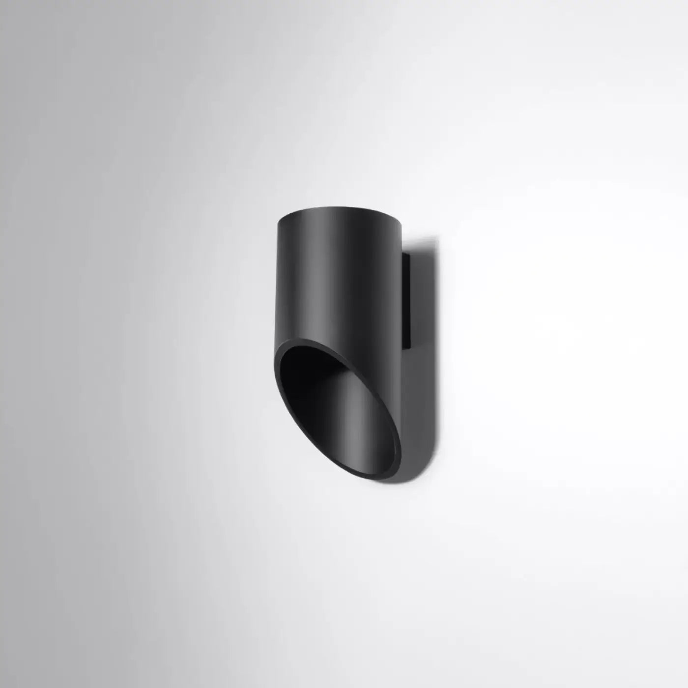 Applique murale LED tubulaire noire aluminium — vue 2