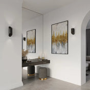 Applique murale LED tubulaire noire aluminium — vue 5