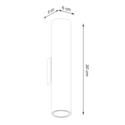 Applique murale LED vert olive 2 lumières en acier — vue 10