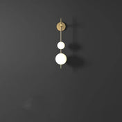 Applique murale LED verticale blanc et doré style Art Déco — vue 5