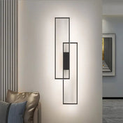 Applique murale rectangulaire noire et dorée simple ou double — vue 8