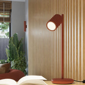 Applique murale rouge ocre cannelée LED double faisceau — vue 7