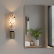Design wall sconce in marble and brass | NATALIA