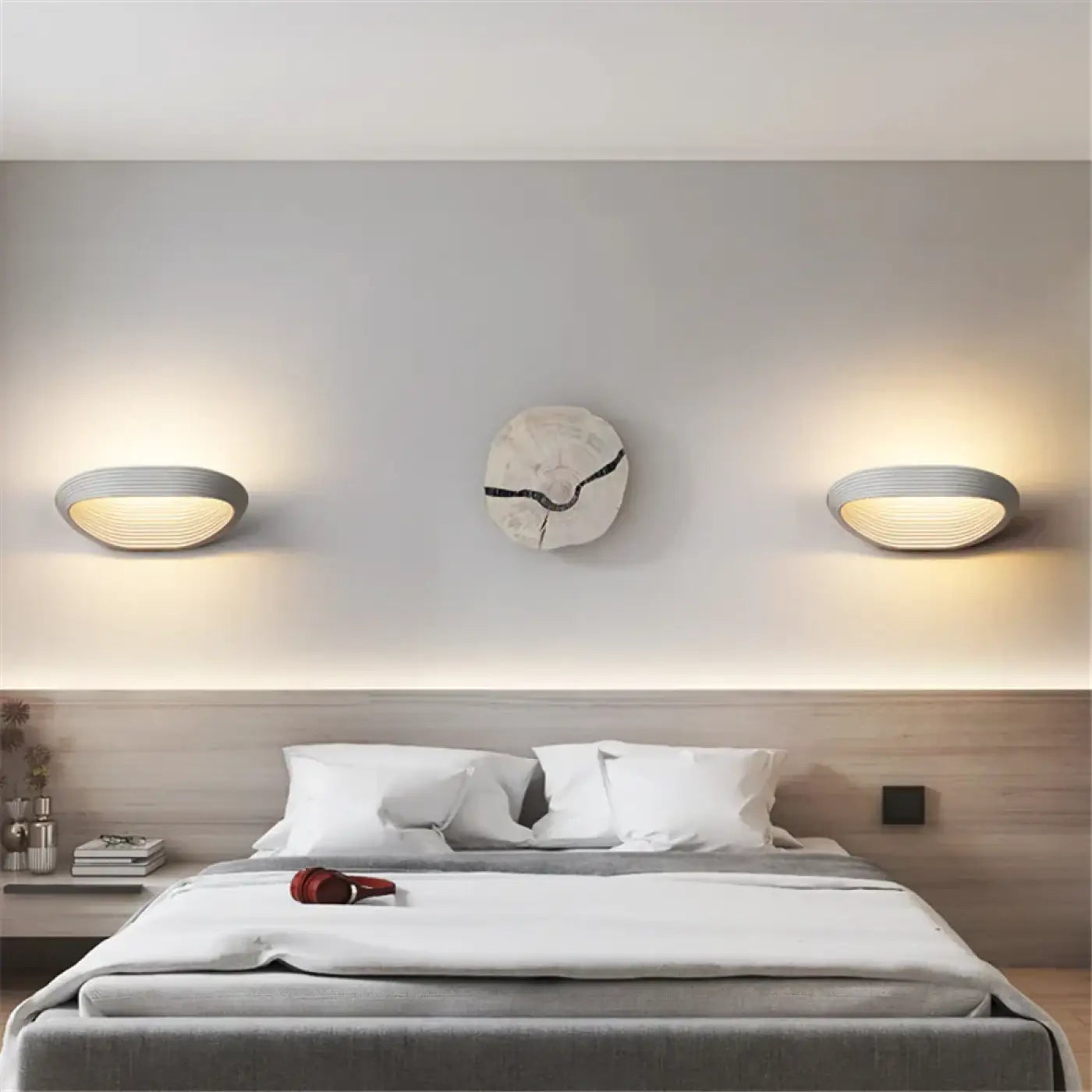 Applique murale scandinave en métal noir ou blanc — vue 2