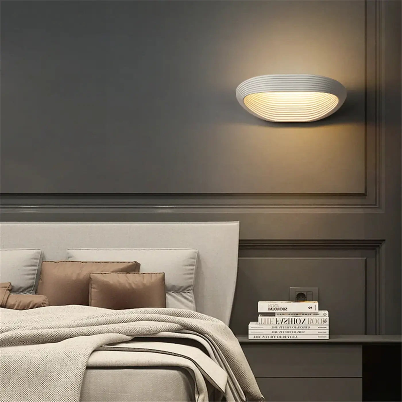Applique murale scandinave en métal noir ou blanc — vue 7