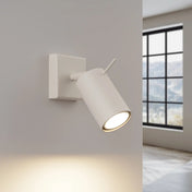 Applique murale spot GU10 métal beige design minimaliste — vue 1