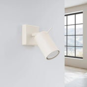 Applique murale spot GU10 métal beige design minimaliste — vue 2