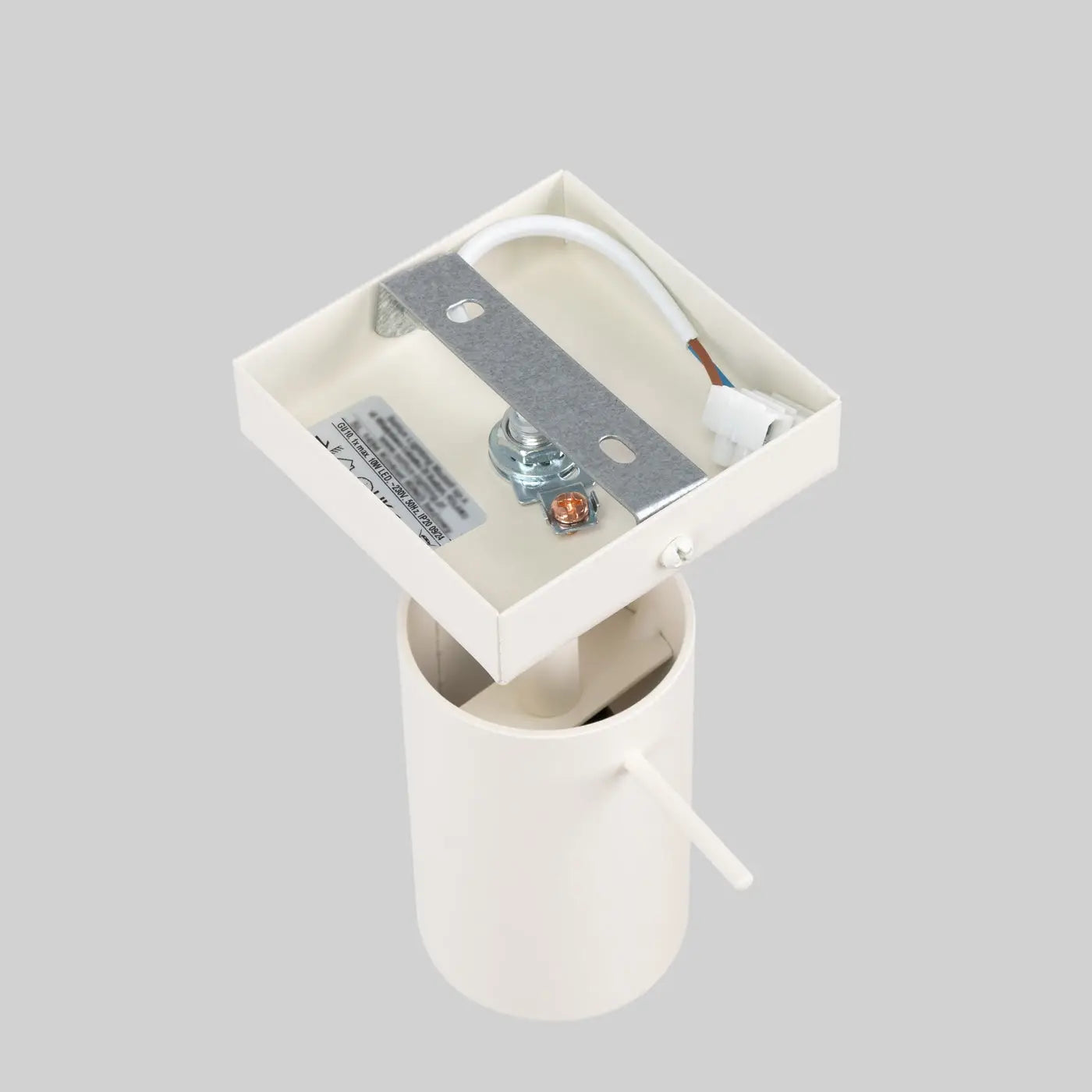 Applique murale spot GU10 métal beige design minimaliste — vue 3