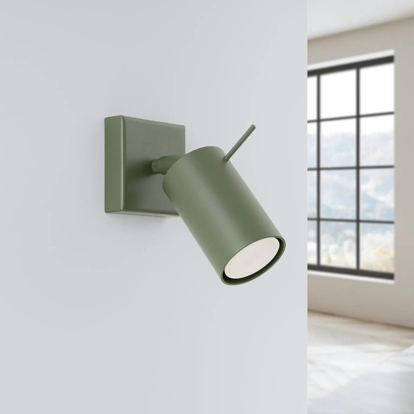 Applique murale spot GU10 métal vert olive moderne — vue 2