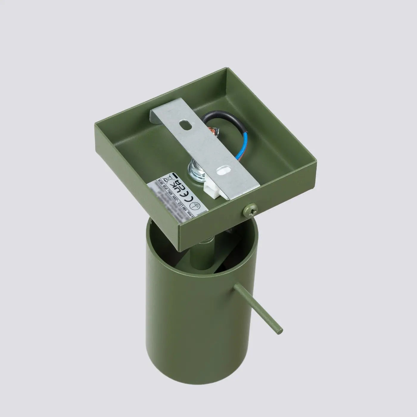 Applique murale spot GU10 métal vert olive moderne — vue 3