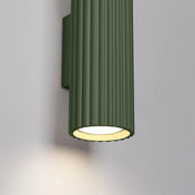 Applique murale vert olive cannelée LED double faisceau — vue 4