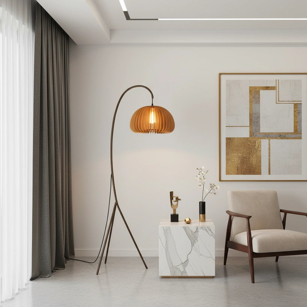 Lampadaire design courbé | CURVA