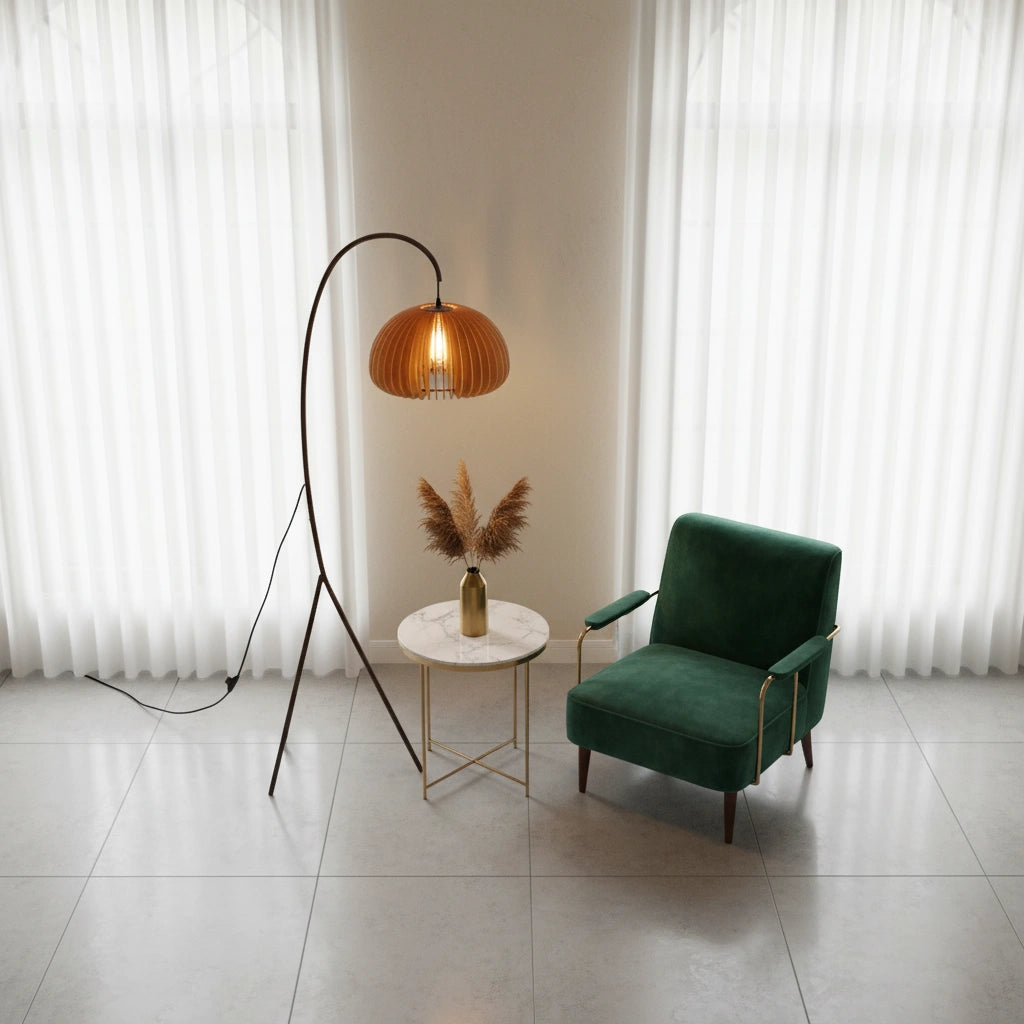 Lampadaire design courbé | CURVA