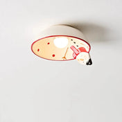 Plafonnier LED personnage enfant blanc design | DOTAFE