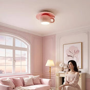 Plafonnier LED rose pastel enfant scandinave | ZUKE