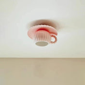 Plafonnier LED rose pastel enfant scandinave | ZUKE