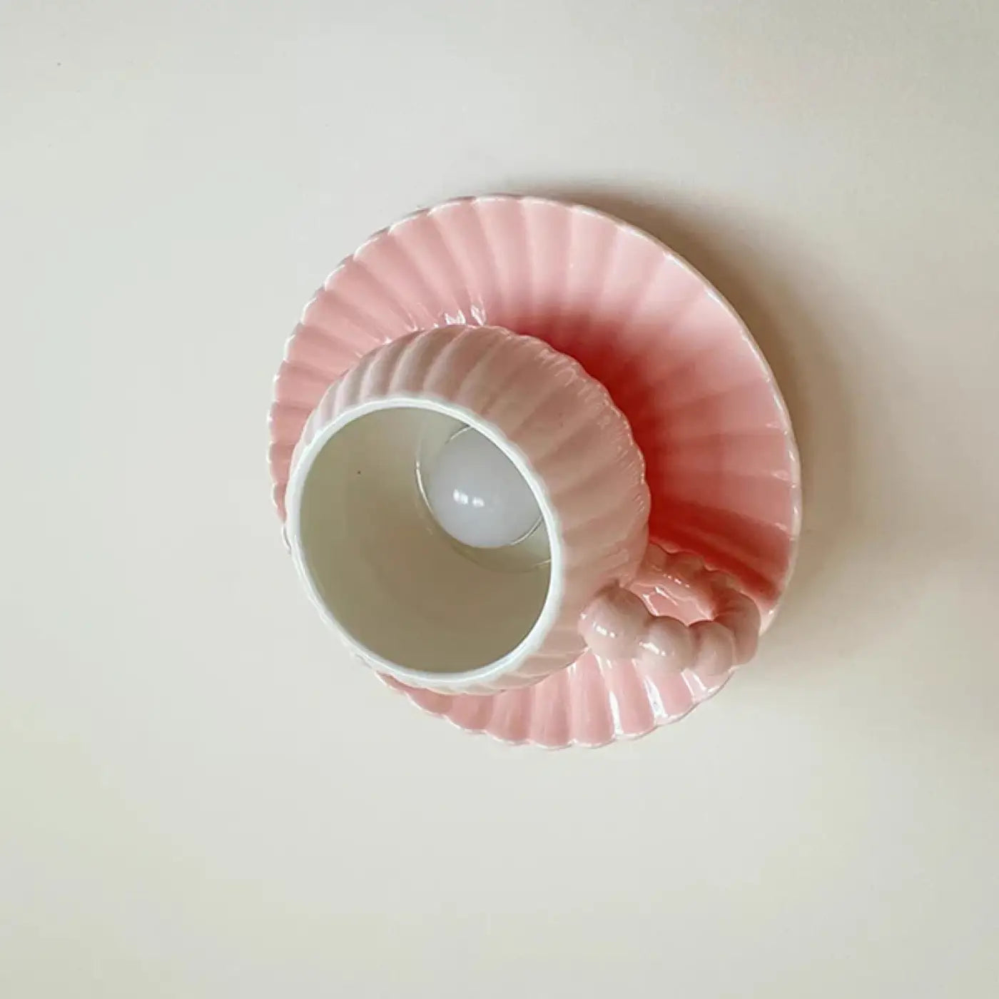 Plafonnier LED rose pastel enfant scandinave | ZUKE