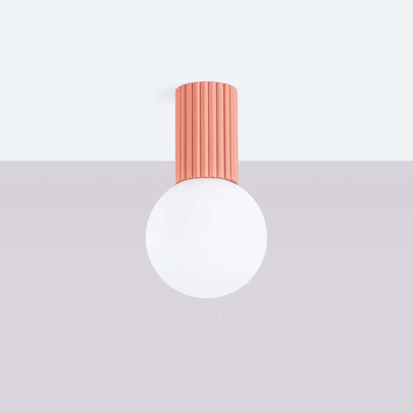 Plafonnier LED peach scandinave IP44 | ROLENUS
