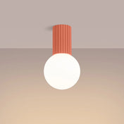 Plafonnier LED peach scandinave IP44 | ROLENUS