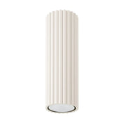 Plafonnier LED beige aluminium scandinave | VUKOHA