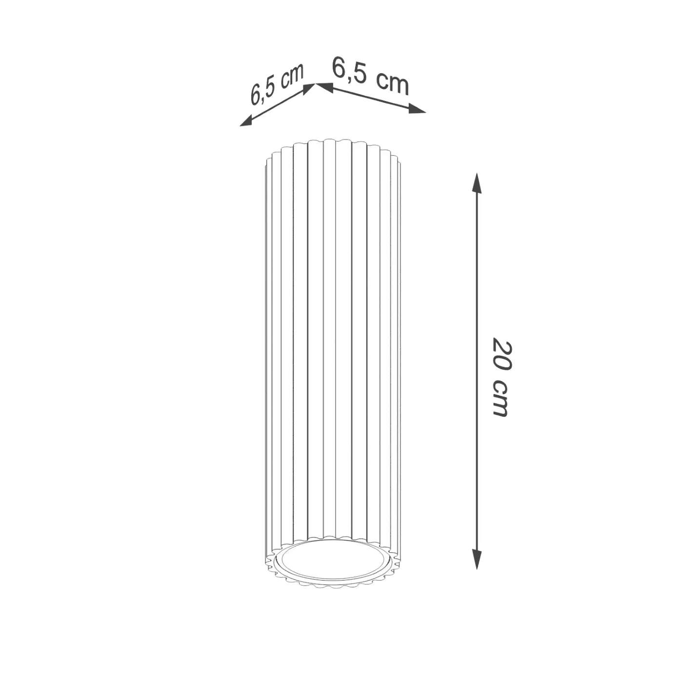 Plafonnier LED beige aluminium scandinave | VUKOHA