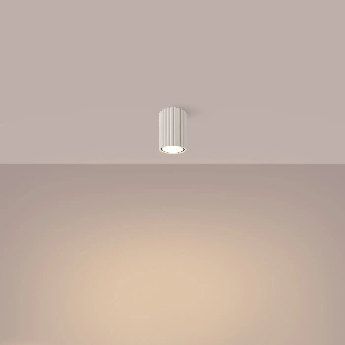 Plafonnier LED beige scandinave minimaliste | LONOMA