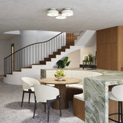 Plafonnier LED beige moderne minimaliste | MUKIHE