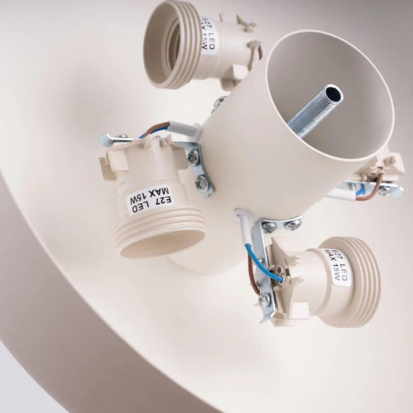 Plafonnier LED beige moderne minimaliste | MUKIHE