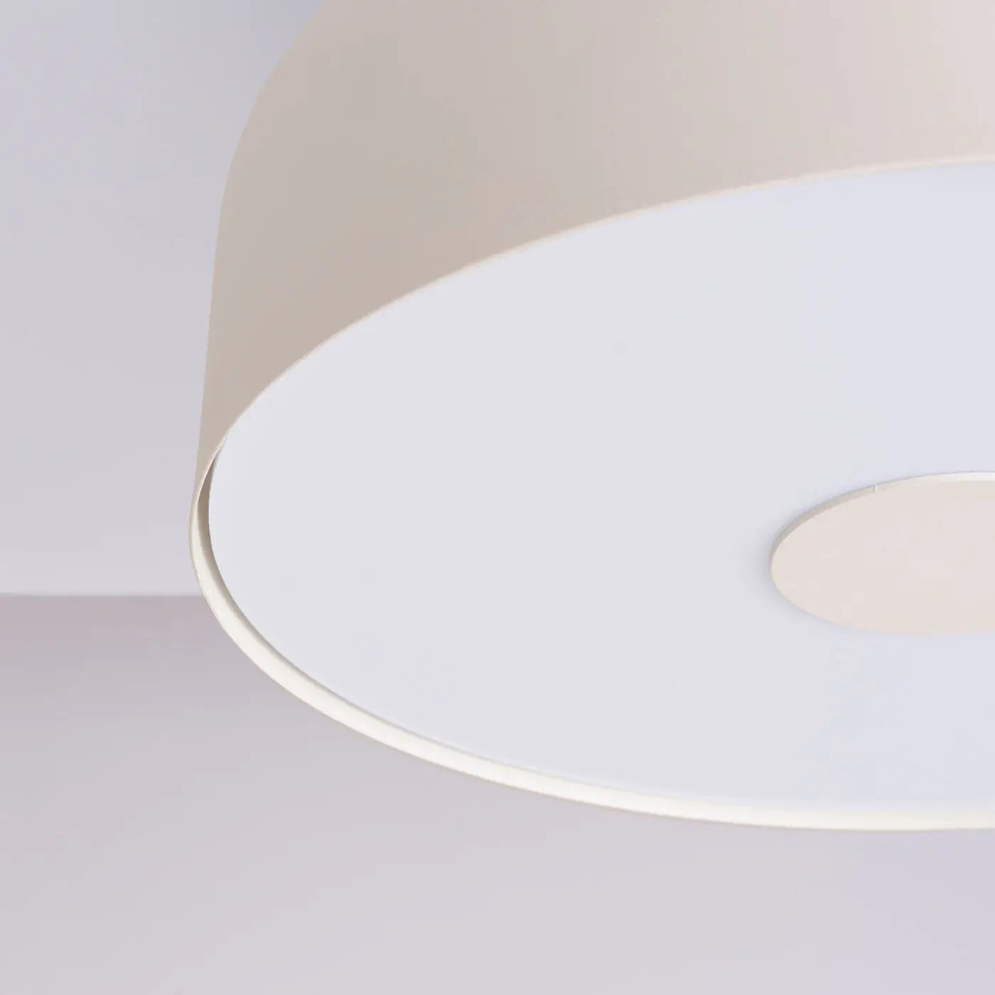 Plafonnier LED beige moderne minimaliste | MUKIHE