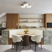 Plafonnier LED beige moderne minimaliste | MUKIHE