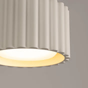 Plafonnier LED beige aluminium minimaliste | SUBUKA
