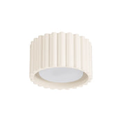 Plafonnier LED beige aluminium minimaliste | SUBUKA