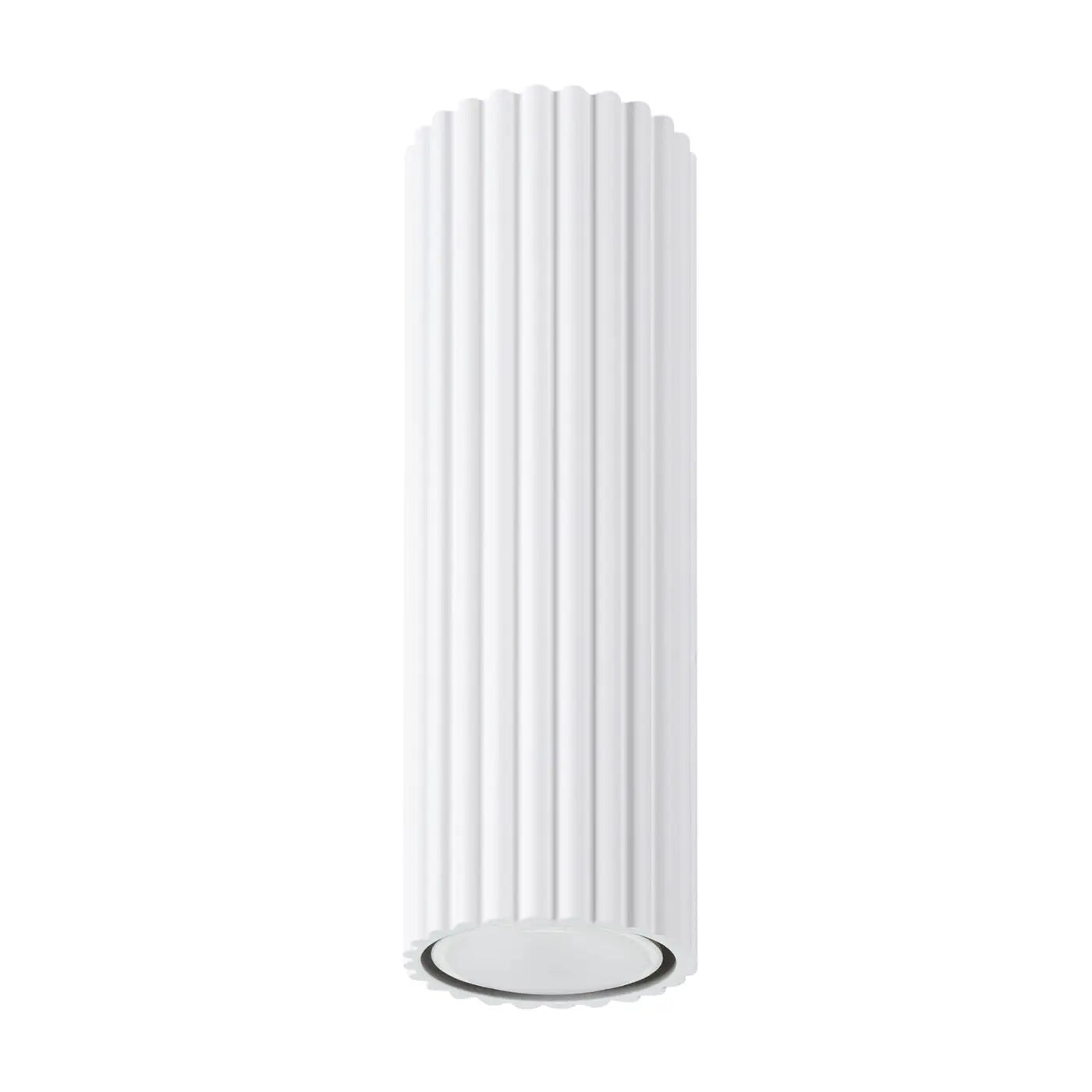 Plafonnier LED blanc aluminium minimaliste | DEZEL