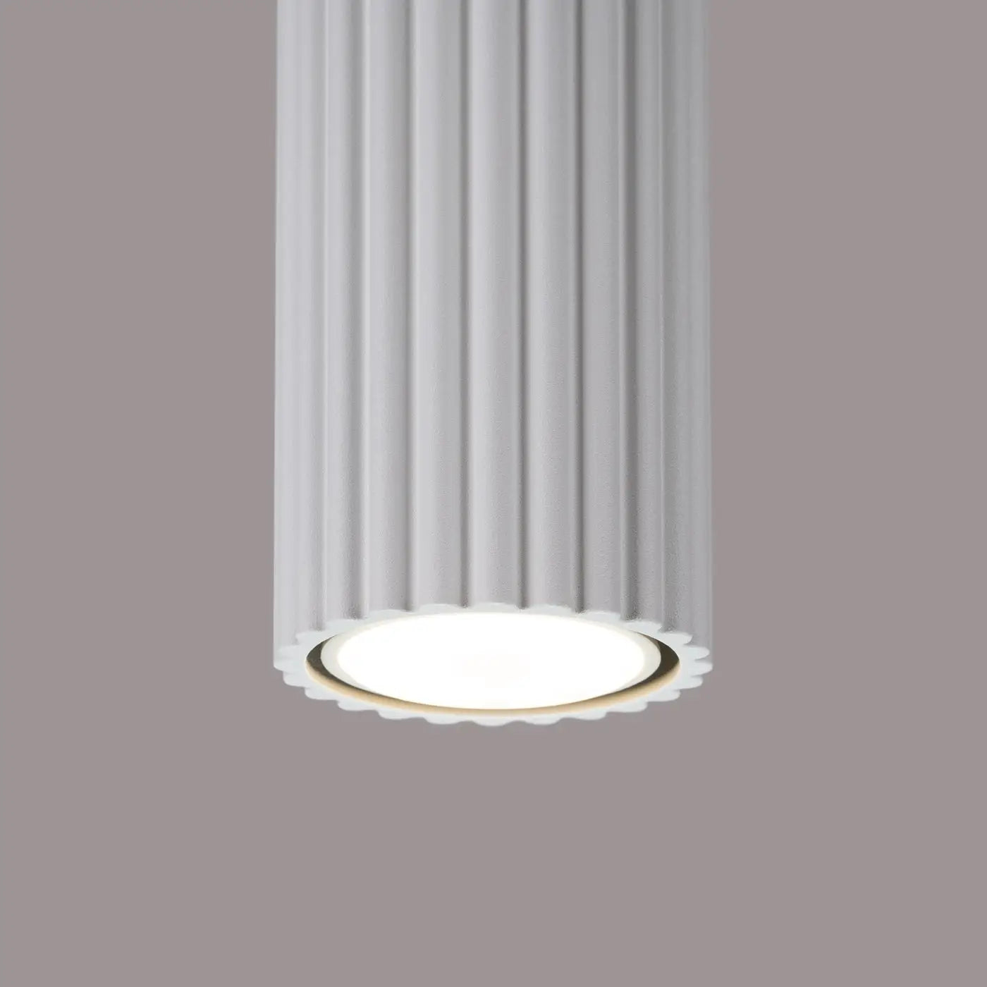 Plafonnier LED blanc aluminium minimaliste | DEZEL