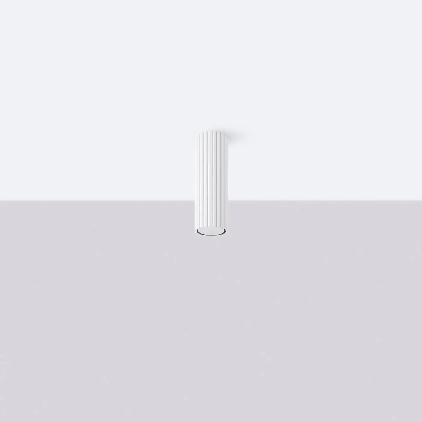 Plafonnier LED blanc aluminium minimaliste | DEZEL