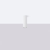 Plafonnier LED blanc aluminium minimaliste | DEZEL