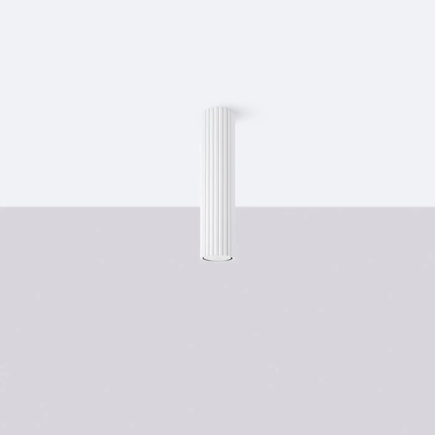 Plafonnier cylindrique blanc minimaliste LED | ZUNEKOS