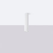 Plafonnier cylindrique blanc minimaliste LED | ZUNEKOS