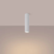 Plafonnier cylindrique blanc minimaliste LED | ZUNEKOS