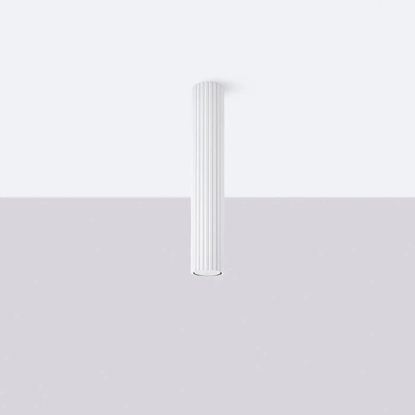 Plafonnier LED blanc aluminium moderne | MIDEPU
