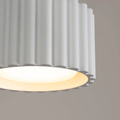 Plafonnier LED blanc aluminium minimaliste | FOGA